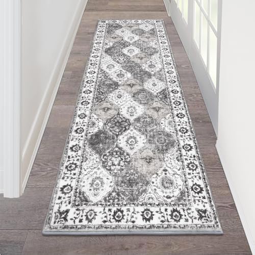 HEBE Hallway Runner Rug 2'x6', Washable Non Slip Kitchen Rug Runner by HEBE