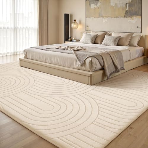 Sour Lemon 10x14 Area Rugs for Living Room Bedroom, Large Carpet White Rug - Image 5