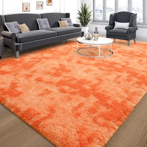 Tepook 4x6 Orange Area Rugs for Living Room Bedroom by Tepook