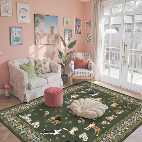 Dog Machine Washable Rug 3x5 for Bedroom Entryway - Image 4