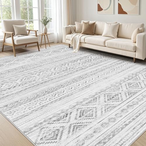 cotiled Boho 10x14 Area Rug for Living Room: Large Moroccan Washable Rug by COTILED