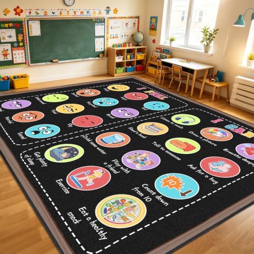 Large Classroom Rug Elementary 8x10 ft, Rug for Classroom - Image 7