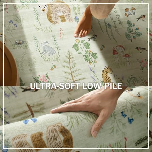 Machine Washable Kitchen Runner Rug: 2'x10' Hallway Runner Non Slip Low Pile Stain Resistant Soft Carpet Runners Rug for Entryway Hallway Kitchen Laundry Room Beside Farmhouse - Image 3