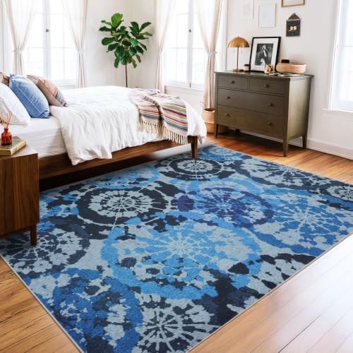 Boho 4x6 Area Rugs for Bedroom Washable Modern Non-Slip Low-Pile Rug - Image 6
