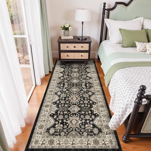 3x7 Kitchen Runner Rug: Hallway Rug Runner Wide Non Slip Soft Low Pile Rug - Image 4