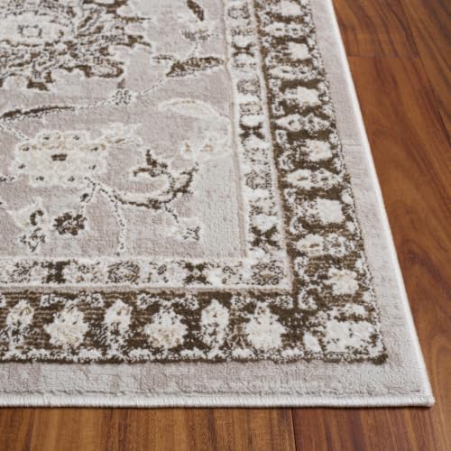SAFAVIEH Parker Area Rug 8x10, Textured Large Ivory & Coffee PRK158B - Image 2