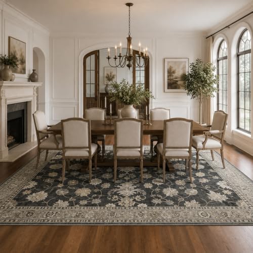 9x12 Area Rugs Washable Large Vintage Rug for Living Room Bedroom - Image 5