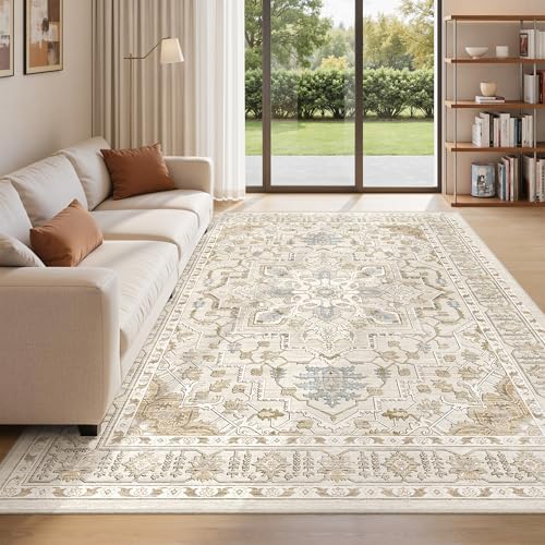 befbee Washable 5x7 Area Rug Non Slip Stain Resistant Rug for Living Room by Befbee