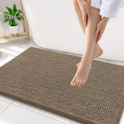 Smiry Bathroom Rugs 32X20, Luxury Chenille Extra Soft Absorbent Bath Mat by Smiry