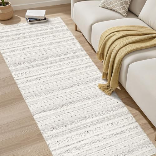 cotiled Hallway 2.6x8 Runner Rugs Washable Boho Moroccan Soft Rug - Image 6
