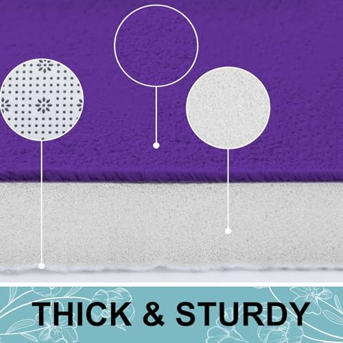 Smiry Memory Foam Bath Mat 24x16, Extra Soft and Absorbent Bathroom Rugs - Image 3