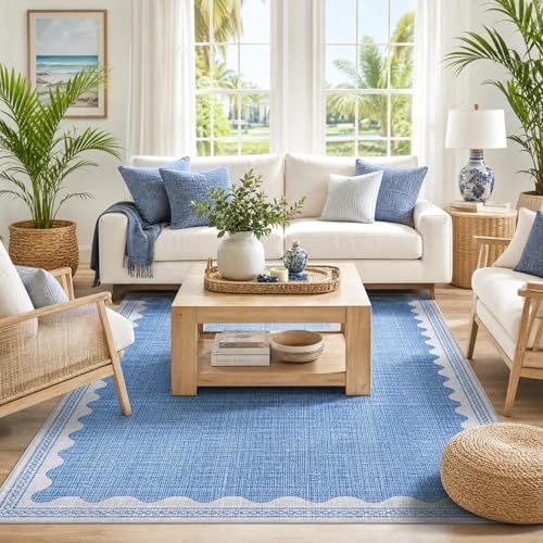 GarveeHome Scalloped Rug by GarveeHome
