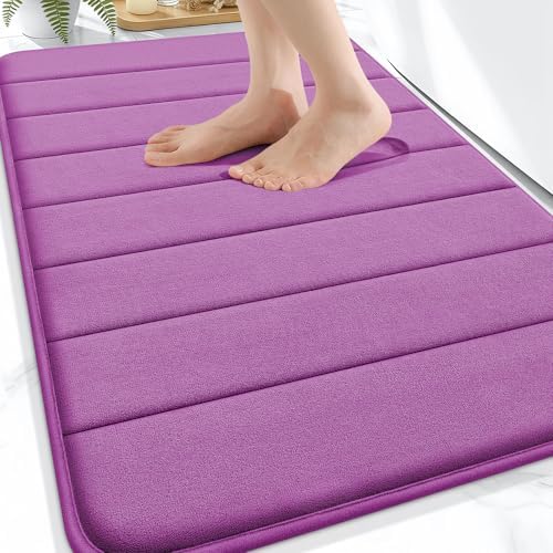 OLANLY Memory Foam Bath Mat 32x20, Super Soft and Absorbent Bathroom Rugs by OLANLY