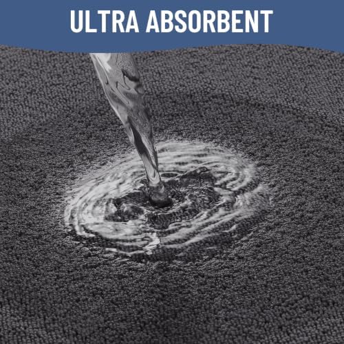 Smiry Memory Foam Bath Mat 36x24, Extra Soft Absorbent Bathroom Rugs - Image 4