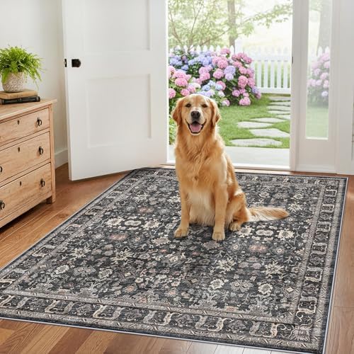 Washable 3x3 Square Entry Rug: Rugs for Kitchen Bedroom Entryway Bathroom - Image 2