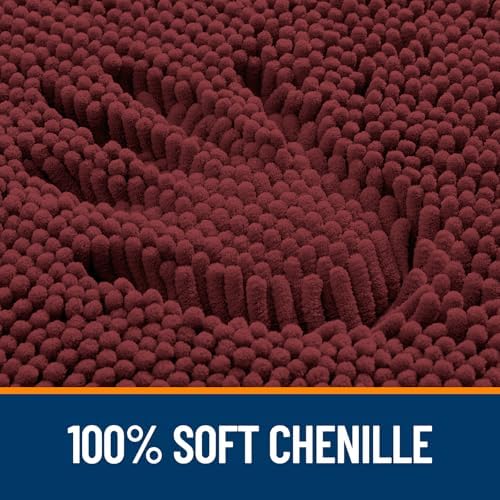 OLANLY Bathroom Runner Rugs 59x24, Extra Soft Absorbent Chenille Bath Rugs - Image 3