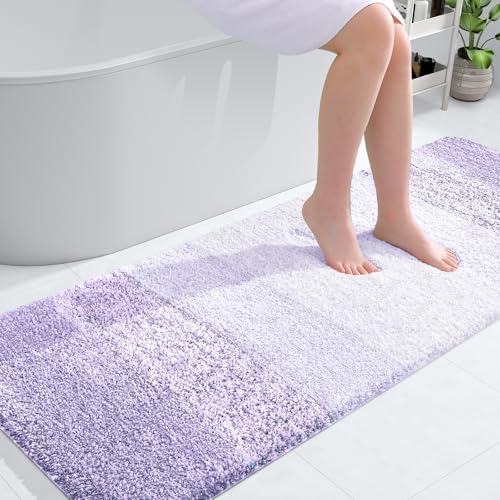 OLANLY Bathroom Runner Rug 59x24, Extra Soft Absorbent Microfiber Bath Rugs by OLANLY