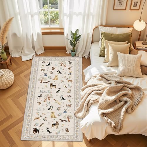 Beige Hallway Runner Rug 2x4 for Bedroom Kitchen - Image 4