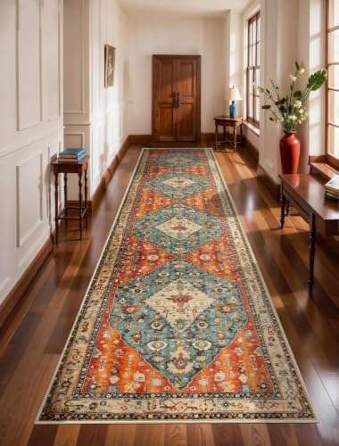 SERISSA 3x12 Washable Non Slip Boho Runner Rug for Hallway by SERISSAHomeDecorCollection