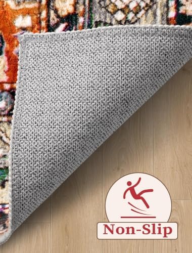 SERISSA 2'6"x16' Washable Non Slip Boho Runner Rug for Hallway - Image 4