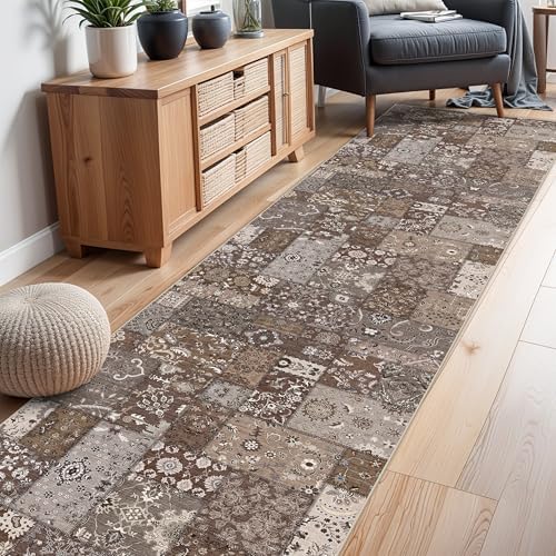 3x12 Washable Runner Rug: 12ft Runners for Hallways Non Slip Kitchen Rug - Image 3