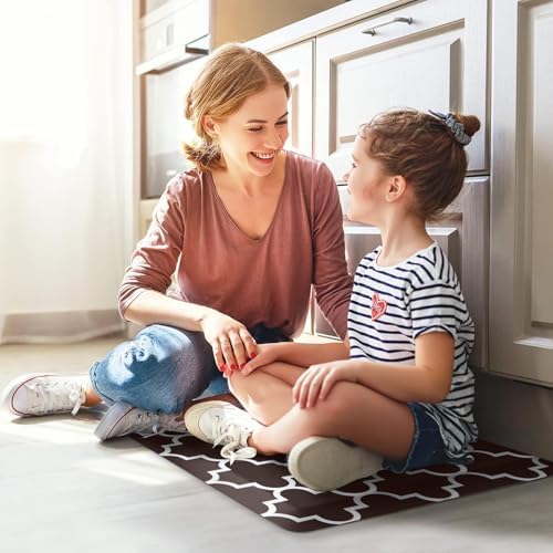 WISELIFE Anti Fatigue Floor Mat, 17.3" x 28", 4/5 Inch, Chocolate - Image 4