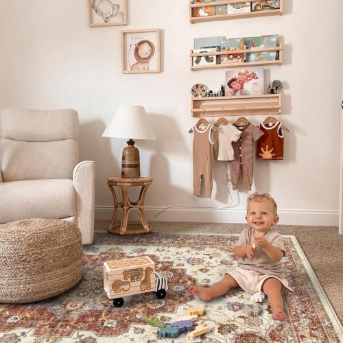 Washable 10x14 Area Rug: Soft Rugs for Living Room Stain Resistant Carpet - Image 5