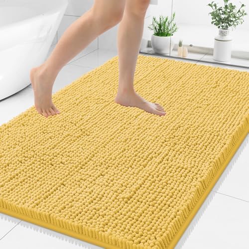 Smiry Bathroom Rugs 48X32, Luxury Chenille Extra Soft Absorbent Bath Mat by Smiry