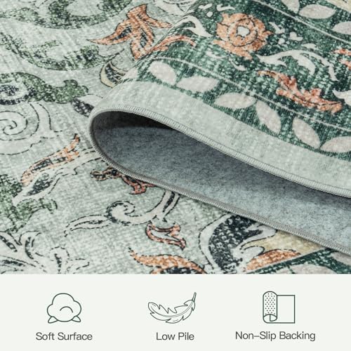 10x14 Area Rugs for Living Room, Washable Non-Slip Large Rug, Sage Green - Image 7