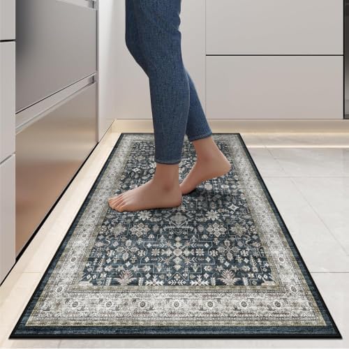 Hallway Runner Rug 2x6 for Bedroom Kitchen, Grey - Image 4