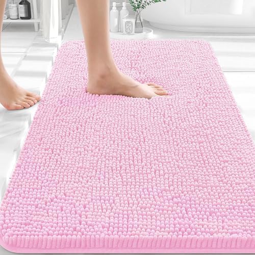 OLANLY Bathroom Rugs 30x20, Extra Soft Absorbent Chenille Bath Rugs by OLANLY