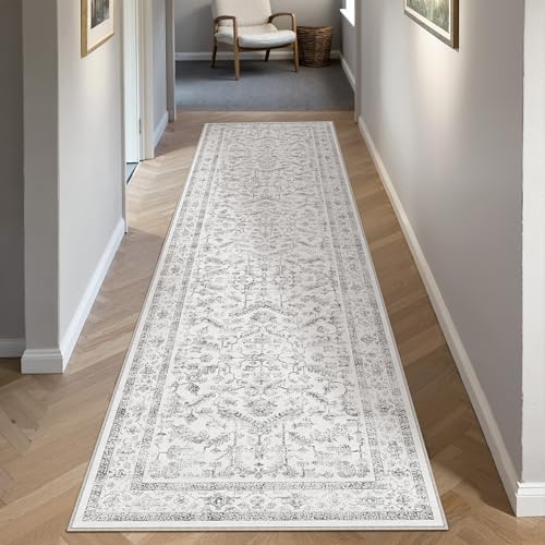 PureCozy Gray Runner Rug 2x6 Vintage Neutral - Image 5