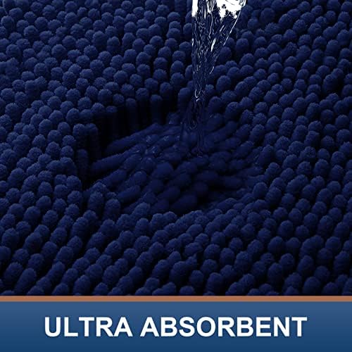 Smiry Round Bathroom Rugs 24X24, Chenille Extra Soft Absorbent Bath Mat - Image 4