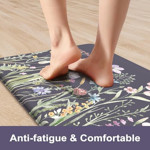 KIMODE Anti Fatigue Kitchen Mat for Floor, 17.3"x29" Farmhouse Kitchen Rug - Image 3