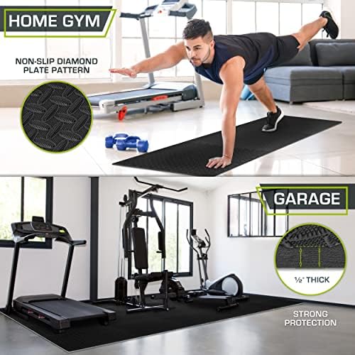 ProsourceFit Exercise Puzzle Mat ½-inch, EVA Interlocking Foam Floor Tiles for Home Gym, Workout Equipment, Kids Play Areas, Black, 144 SQ FT - 36 Tiles - Image 3