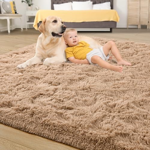 Tepook Super Soft Fluffy Rugs for Living Room, Area Rugs 8x10 for Bedroom - Image 4