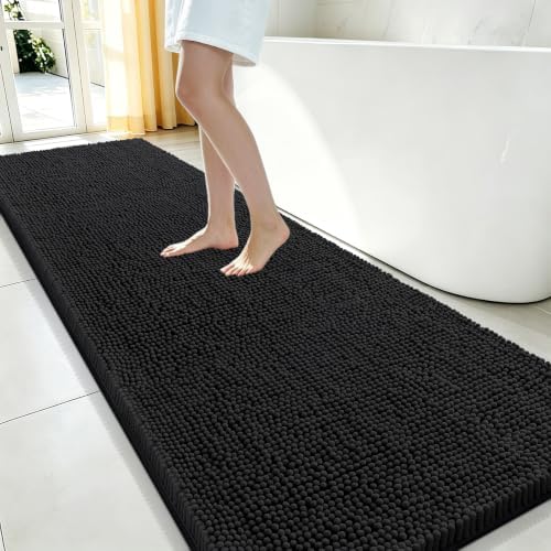 Smiry Bathroom Rugs 70X24, Luxury Chenille Extra Soft Absorbent Bath Mat by Smiry