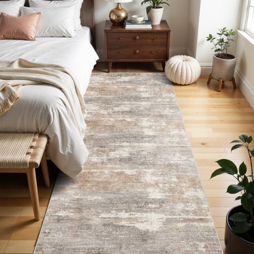 Ksrau 2x7 Runner Rug Washable: Non Slip Long Rugs for Kitchen Brown Brick - Image 6