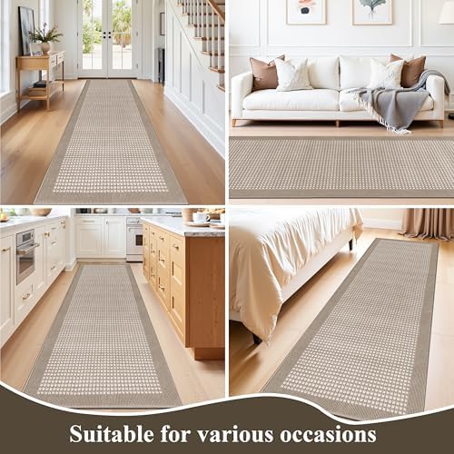 Ileading Runner Rug for Hallways 2.6'x10' Heavy-Duty Durable Entryway Floor Mat with Non Slip Rubber Backing Low-Pile High Traffic Carpet Machine Washable Accent Rugs for Kitchen, Living Room - Image 7