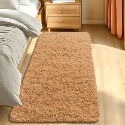 Smiry Area Rugs for Living Room Bedroom 2x6 ft, Fluffy Washable Carpet by Smiry