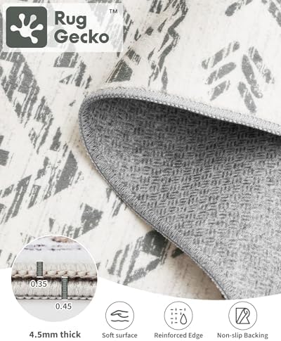 Miukiki 7x9 Area Rug Washable Non Slip Rug for Living Room - Image 3