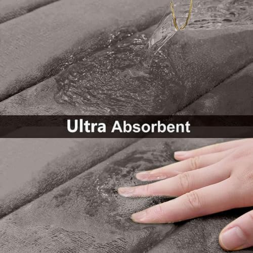 Buganda Memory Foam Bath Mat 34 x 20, Ultra Soft Absorbent Bathroom Rugs - Image 5