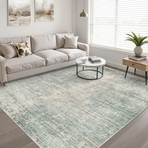 LOONGRUG 6x8 Area Rug Washable Neutral Modern Rug for Living Room Green - Image 6