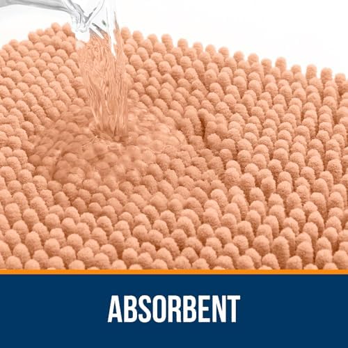 OLANLY Large Bathroom Rugs 47x32, Extra Soft Absorbent Chenille Bath Rugs - Image 4