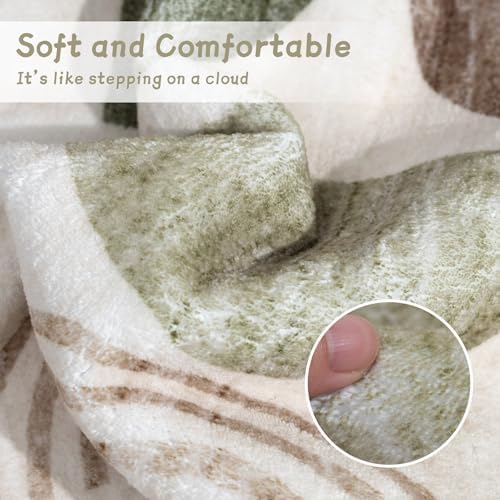 MUJOO 3x5 Rug Washable,Boho Area Rugs Small Non Slip Modern Abstract - Image 5
