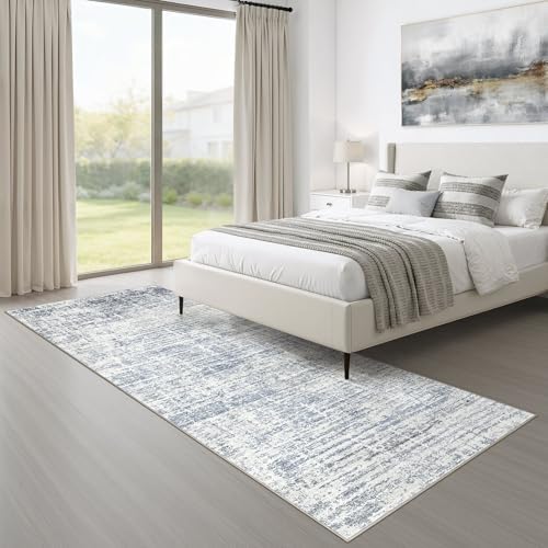 LOONGRUG Runner Rug 2x6 Machine Washable Non-Slip Kitchen Neutral Rug Blue - Image 7