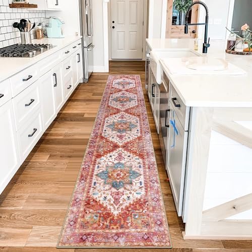 Yamaziot Washable Runner Rug, 2x10 Non-Slip Boho Hallway Kitchen Rug by Yamaziot