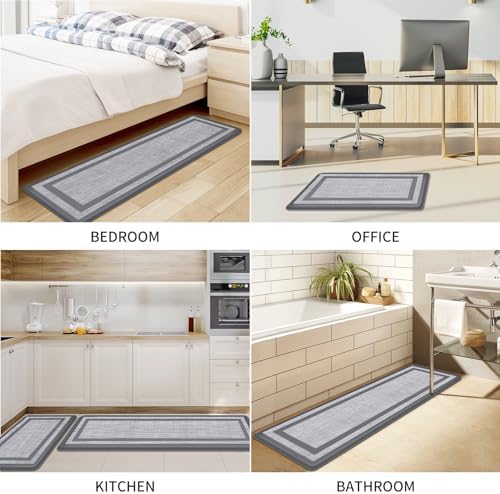 Mattitude Kitchen Mats Set of 2,Cushioned Anti-Fatigue Non-Skid Rug Sets - Image 6