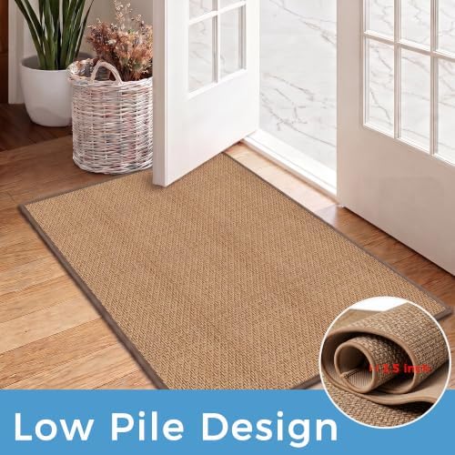 3ft Hallway Runner Rug Mat Non Slip, Absorbent Floor Rug Carpets, Runner for Entryway Porch Backyard Dining Room, Camel - Image 2
