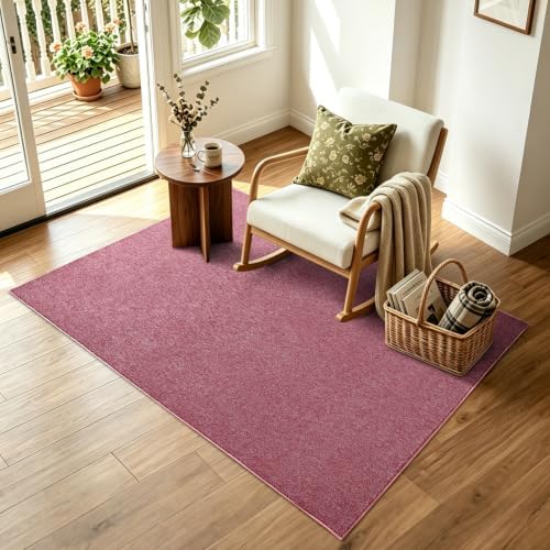 3x5 Red/White Area Rug Washable Non-Slip Soft Thin for Bedroom Kitchen - Image 3